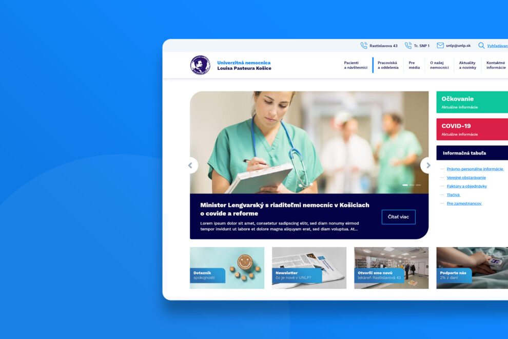 Hlavný obrázok z projektu Nemocnica UNLP Košice